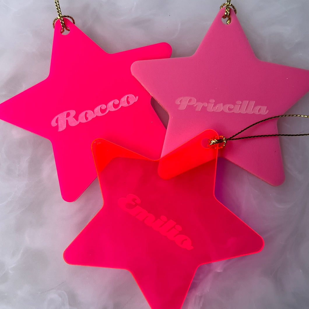 Christmas star ornament