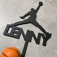 Load image into Gallery viewer, Basketball cake topper
